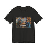 Masters of Art Paul Cézanne The Card Players Unisex Jersey Short Sleeve T-Shirt - POPvault