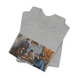 Masters of Art Paul Cézanne The Card Players Unisex Jersey Short Sleeve T-Shirt - POPvault