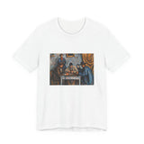 Masters of Art Paul Cézanne The Card Players Unisex Jersey Short Sleeve T-Shirt - POPvault