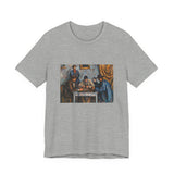 Masters of Art Paul Cézanne The Card Players Unisex Jersey Short Sleeve T-Shirt - POPvault