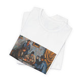 Masters of Art Paul Cézanne The Card Players Unisex Jersey Short Sleeve T-Shirt - POPvault