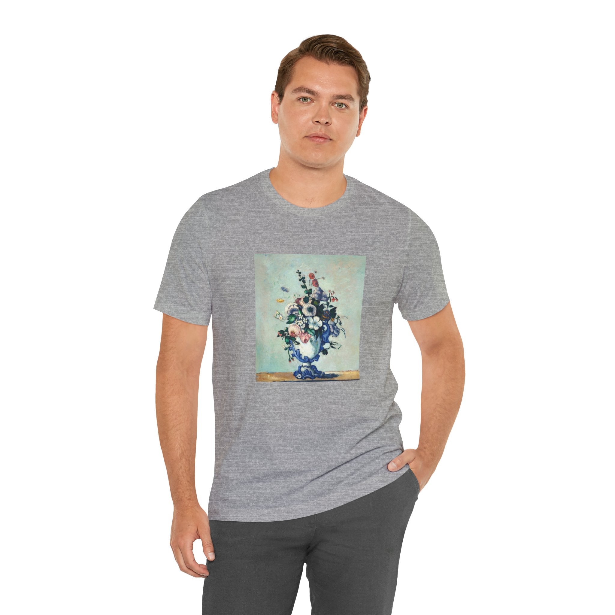Masters of Art Paul Cézanne's Rococo Vase Unisex Jersey Short Sleeve T-Shirt - POPvault