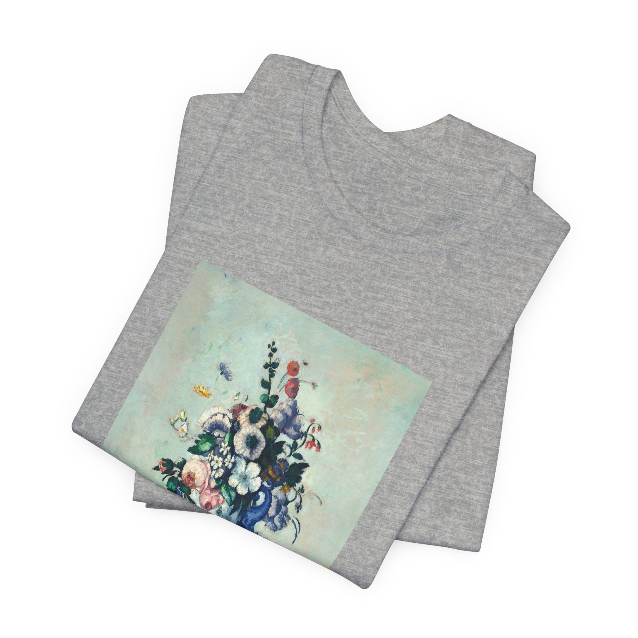 Masters of Art Paul Cézanne's Rococo Vase Unisex Jersey Short Sleeve T-Shirt - POPvault