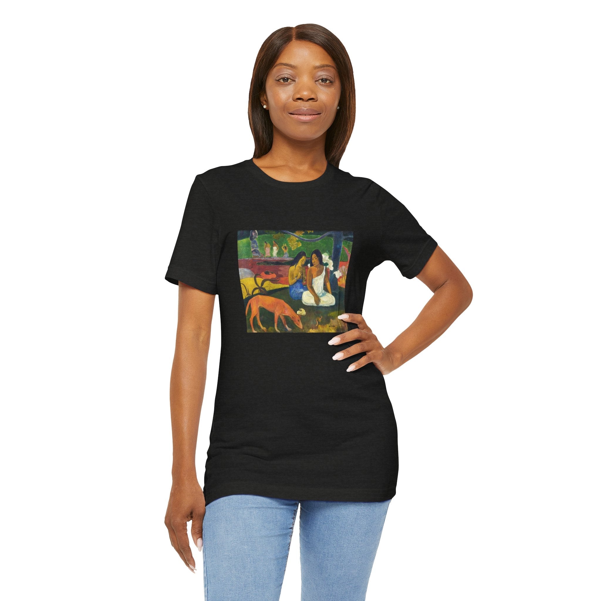 Masters of Art Paul Gauguin's Arearea Unisex Jersey Short Sleeve T-Shirt - POPvault