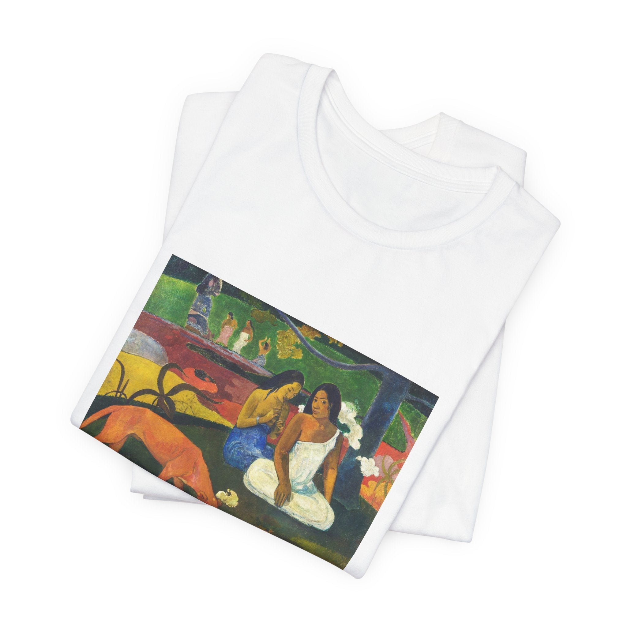 Masters of Art Paul Gauguin's Arearea Unisex Jersey Short Sleeve T-Shirt - POPvault