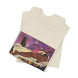 Masters of Art Paul Gauguin's Spirit of the Dead Watching Unisex Jersey Short Sleeve T-Shirt - POPvault