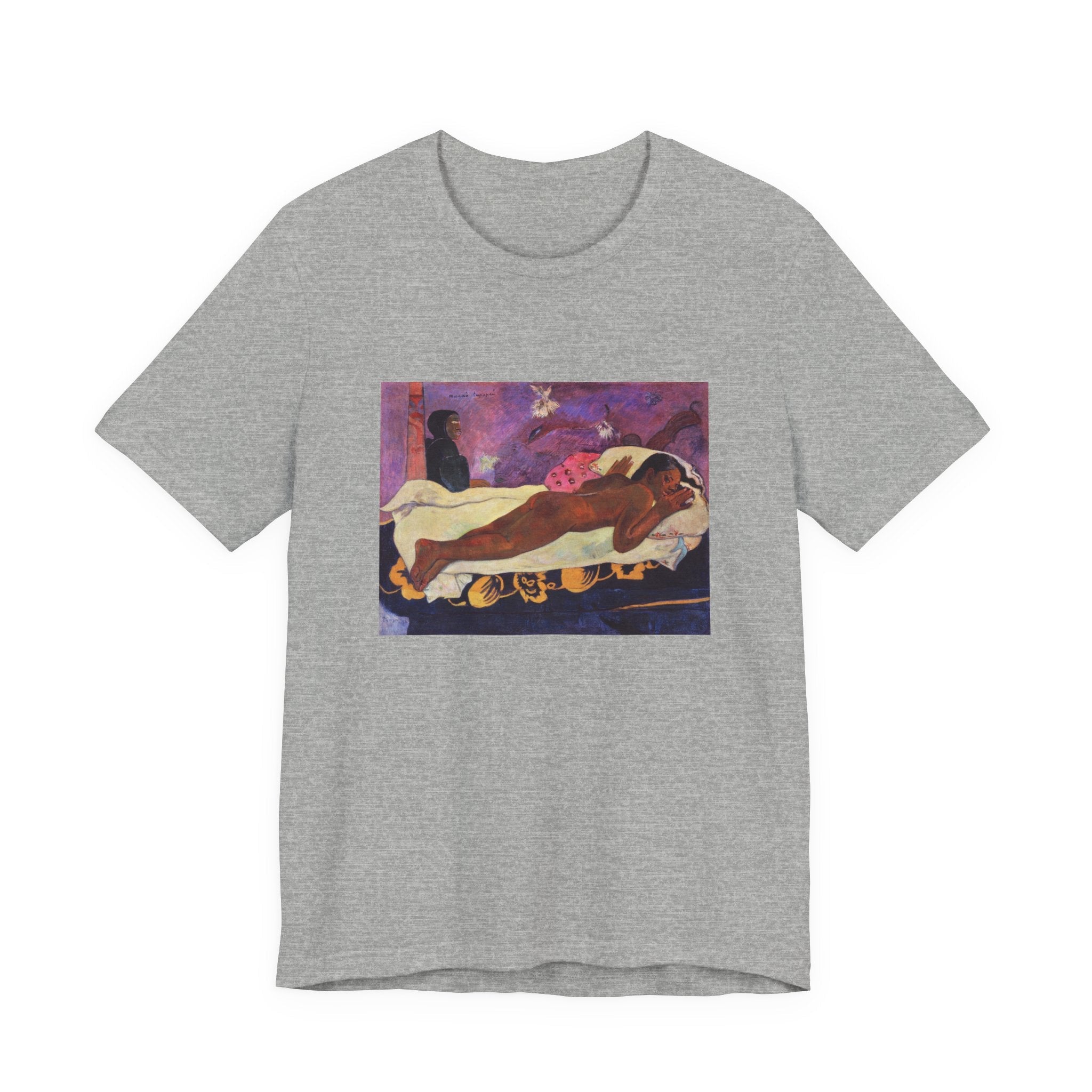 Masters of Art Paul Gauguin's Spirit of the Dead Watching Unisex Jersey Short Sleeve T-Shirt - POPvault