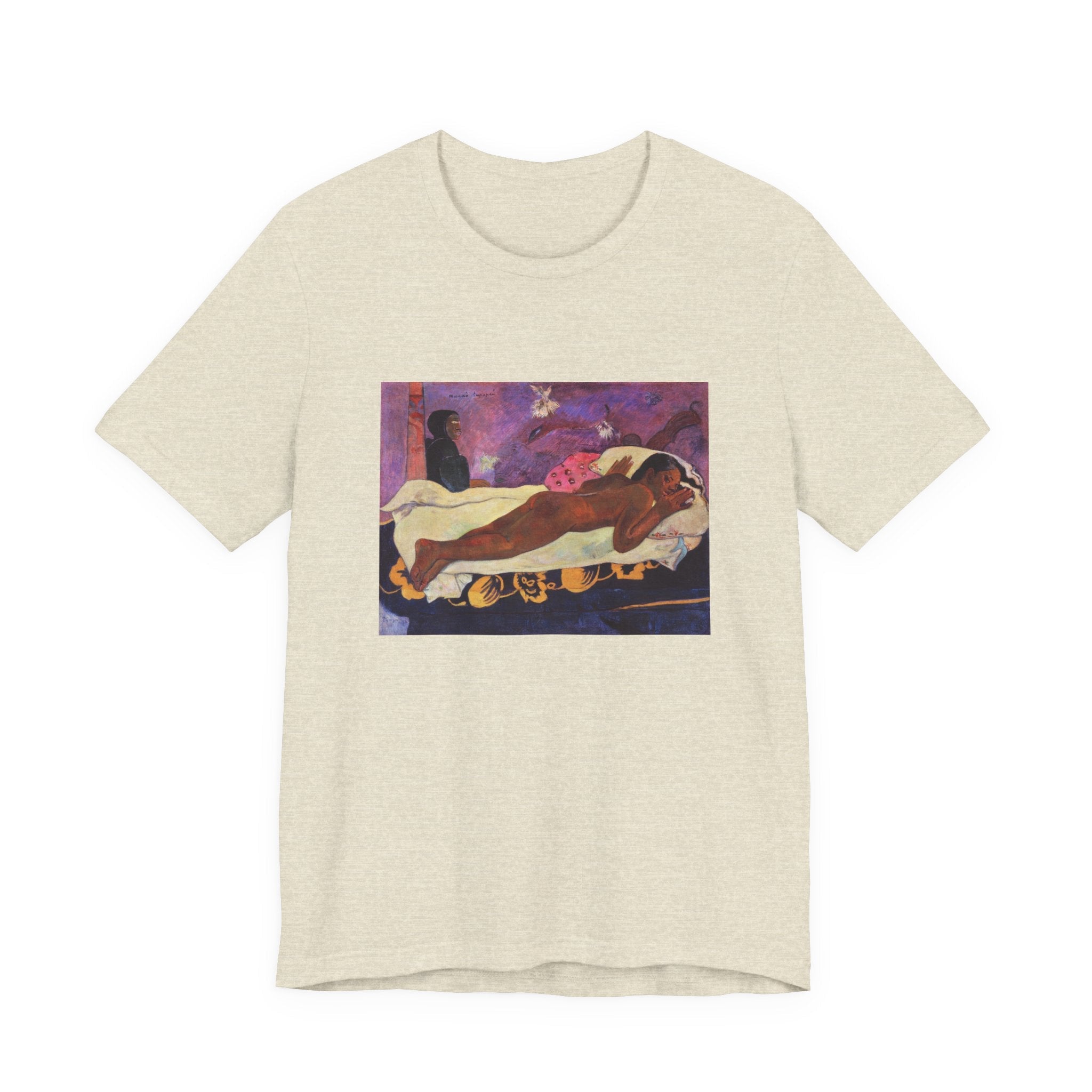 Masters of Art Paul Gauguin's Spirit of the Dead Watching Unisex Jersey Short Sleeve T-Shirt - POPvault