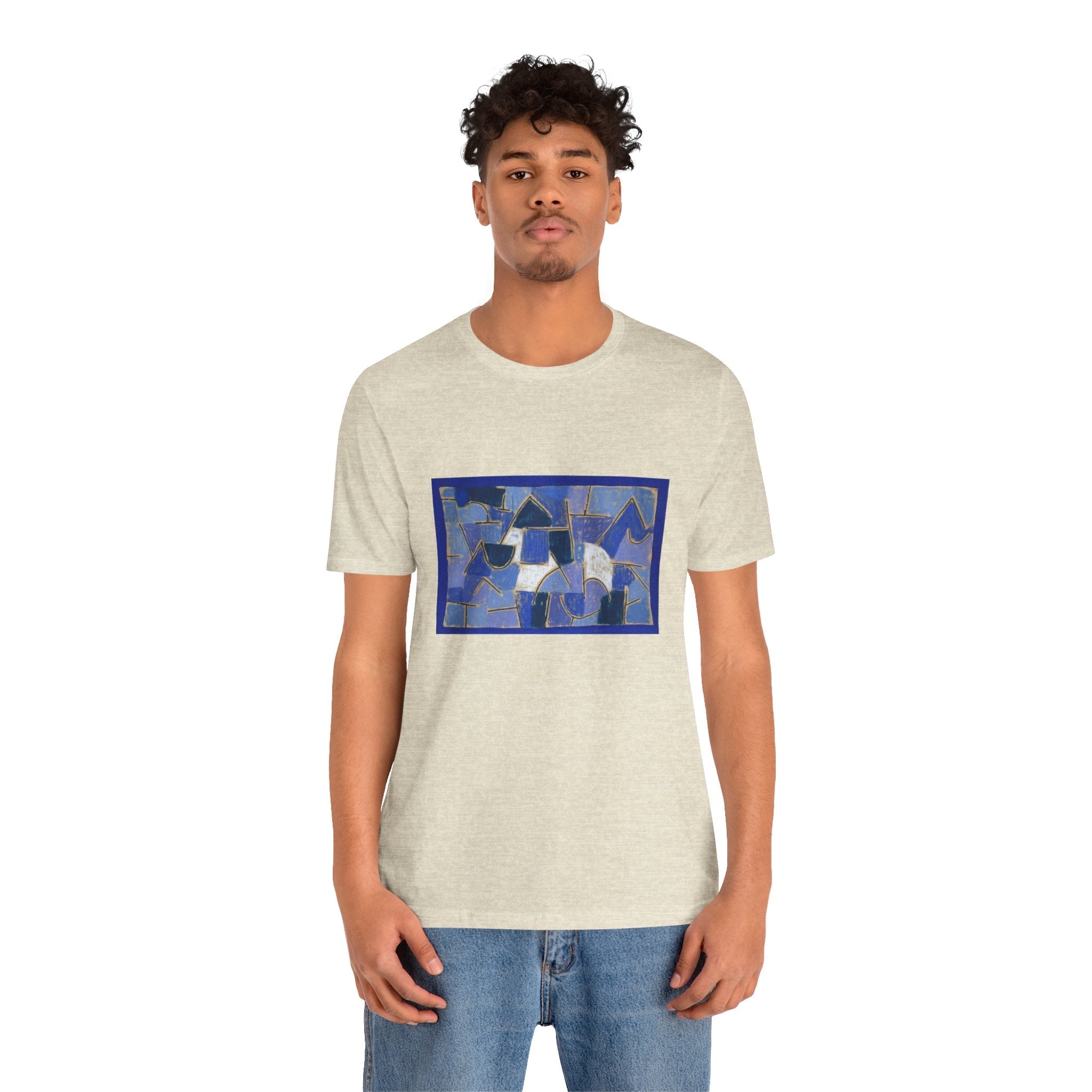 Masters of Art Paul Klee Blue Night Unisex Jersey Short Sleeve T-Shirt - POPvault