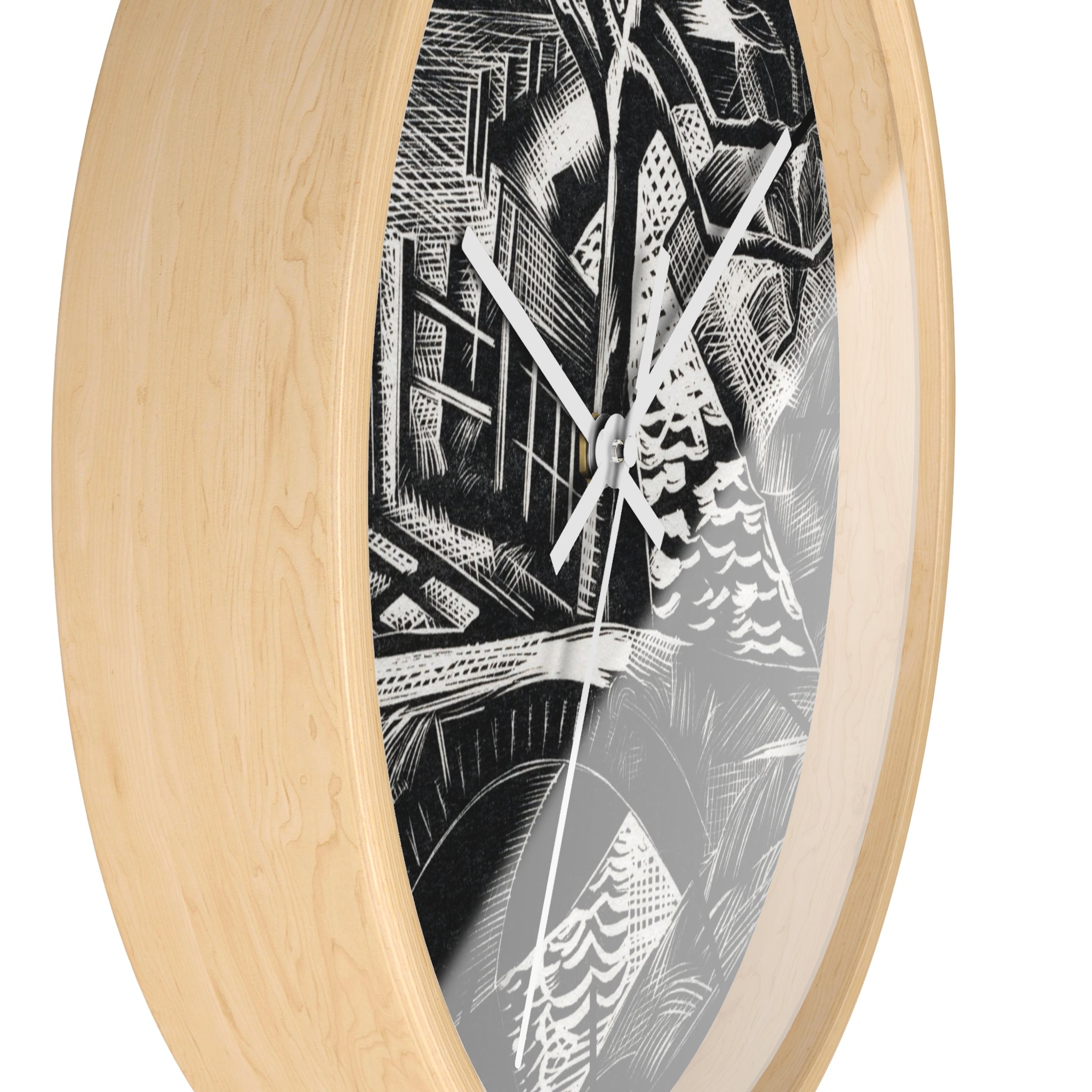 Masters of Art Paul Nash Dyke by the Road Premium Wall Clock - POPvault