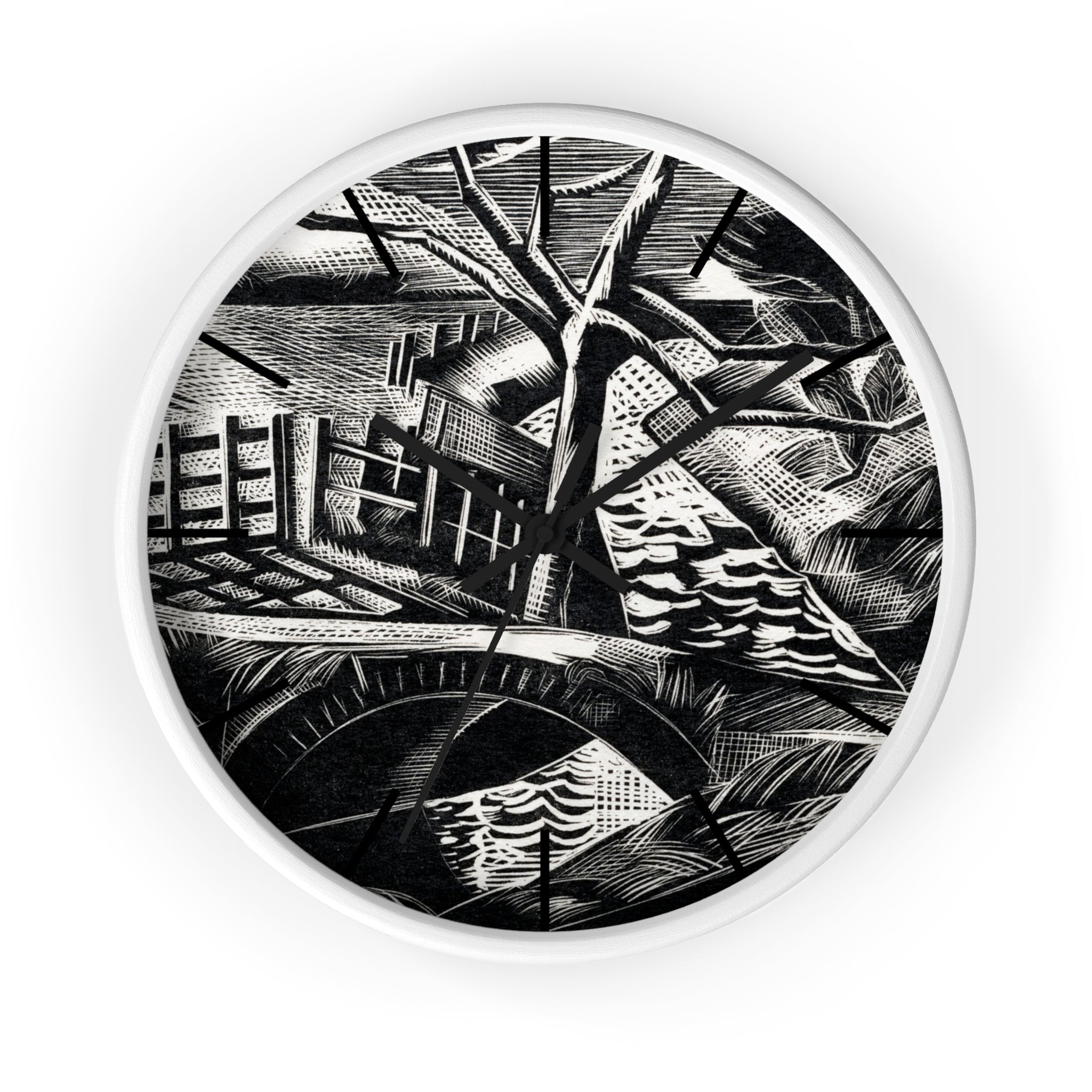 Masters of Art Paul Nash Dyke by the Road Premium Wall Clock - POPvault