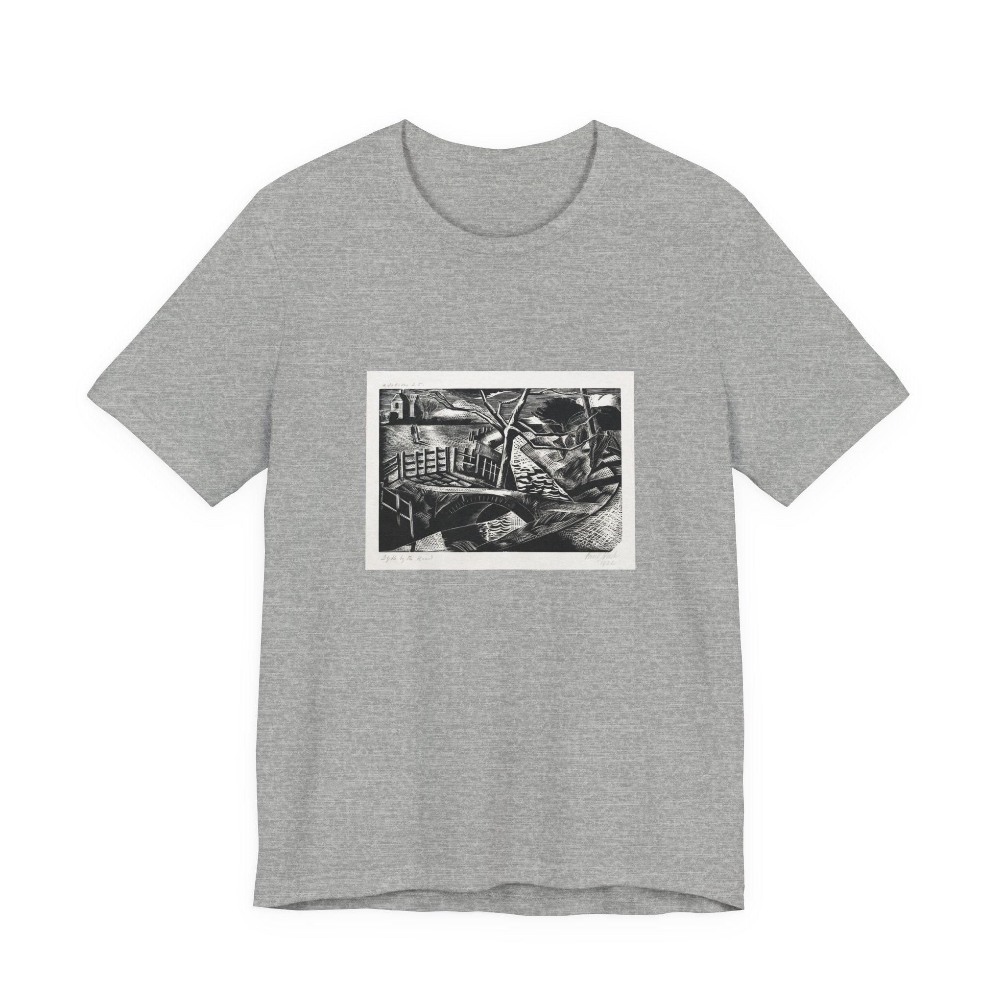 Masters of Art Paul Nash Dyke by the Road Unisex Jersey Short Sleeve T-Shirt - POPvault