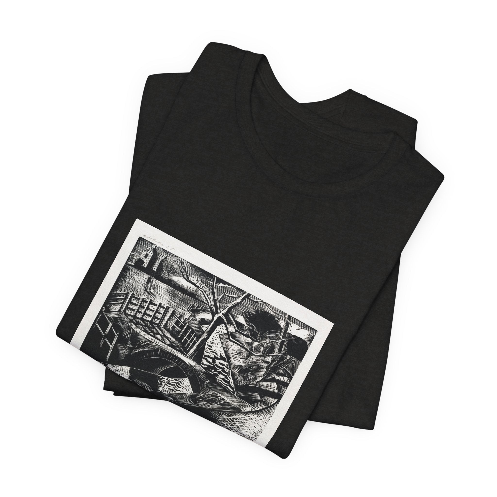 Masters of Art Paul Nash Dyke by the Road Unisex Jersey Short Sleeve T-Shirt - POPvault
