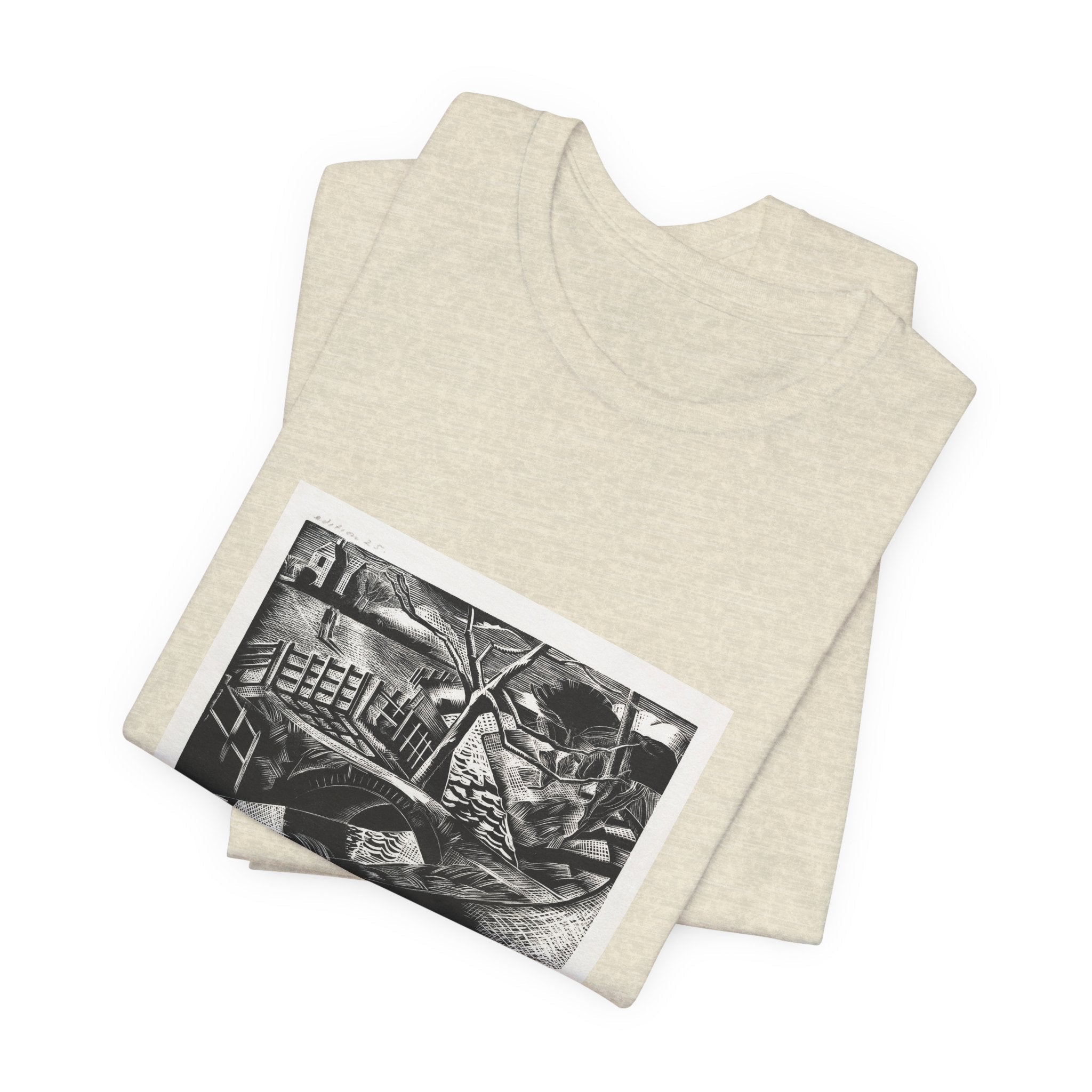 Masters of Art Paul Nash Dyke by the Road Unisex Jersey Short Sleeve T-Shirt - POPvault