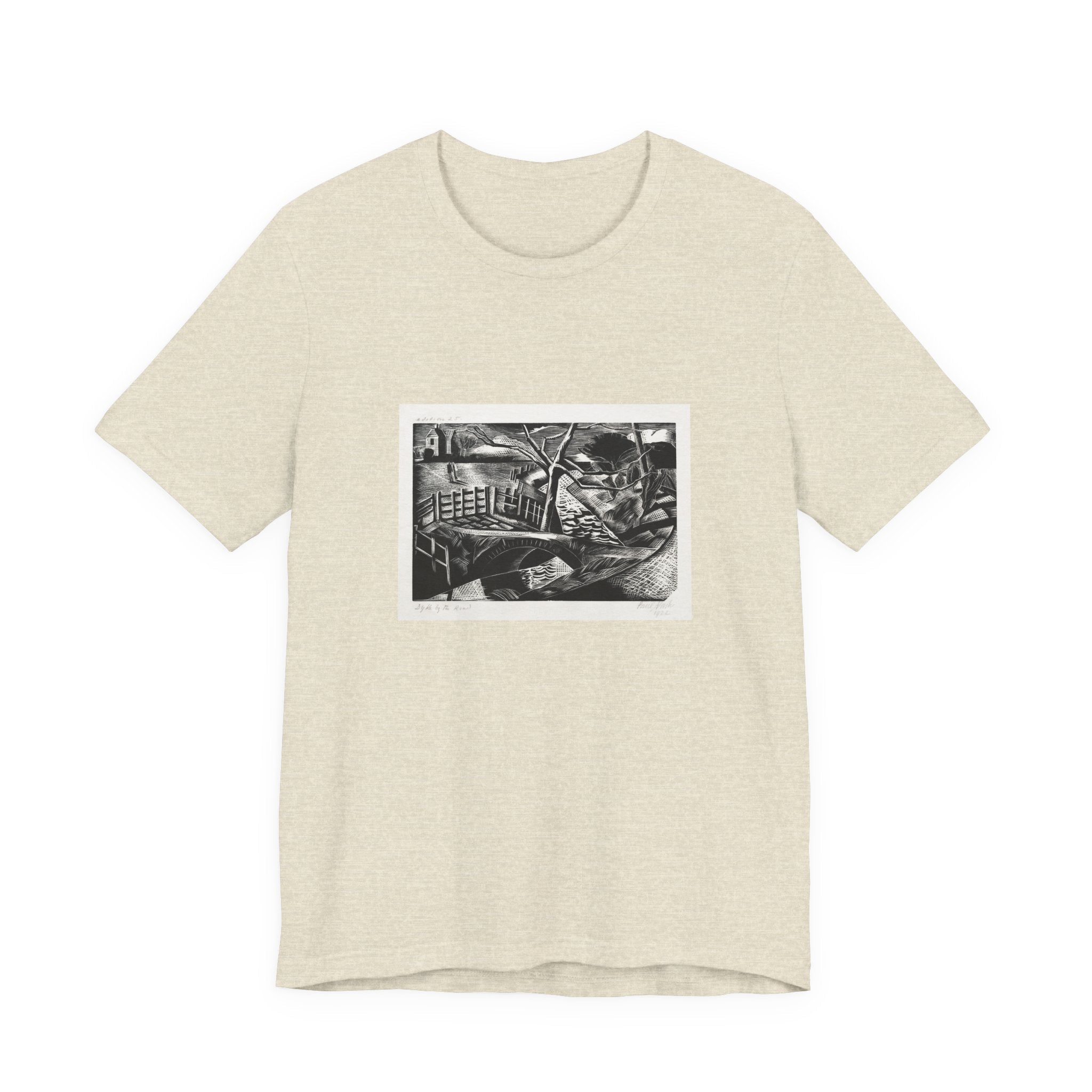 Masters of Art Paul Nash Dyke by the Road Unisex Jersey Short Sleeve T-Shirt - POPvault