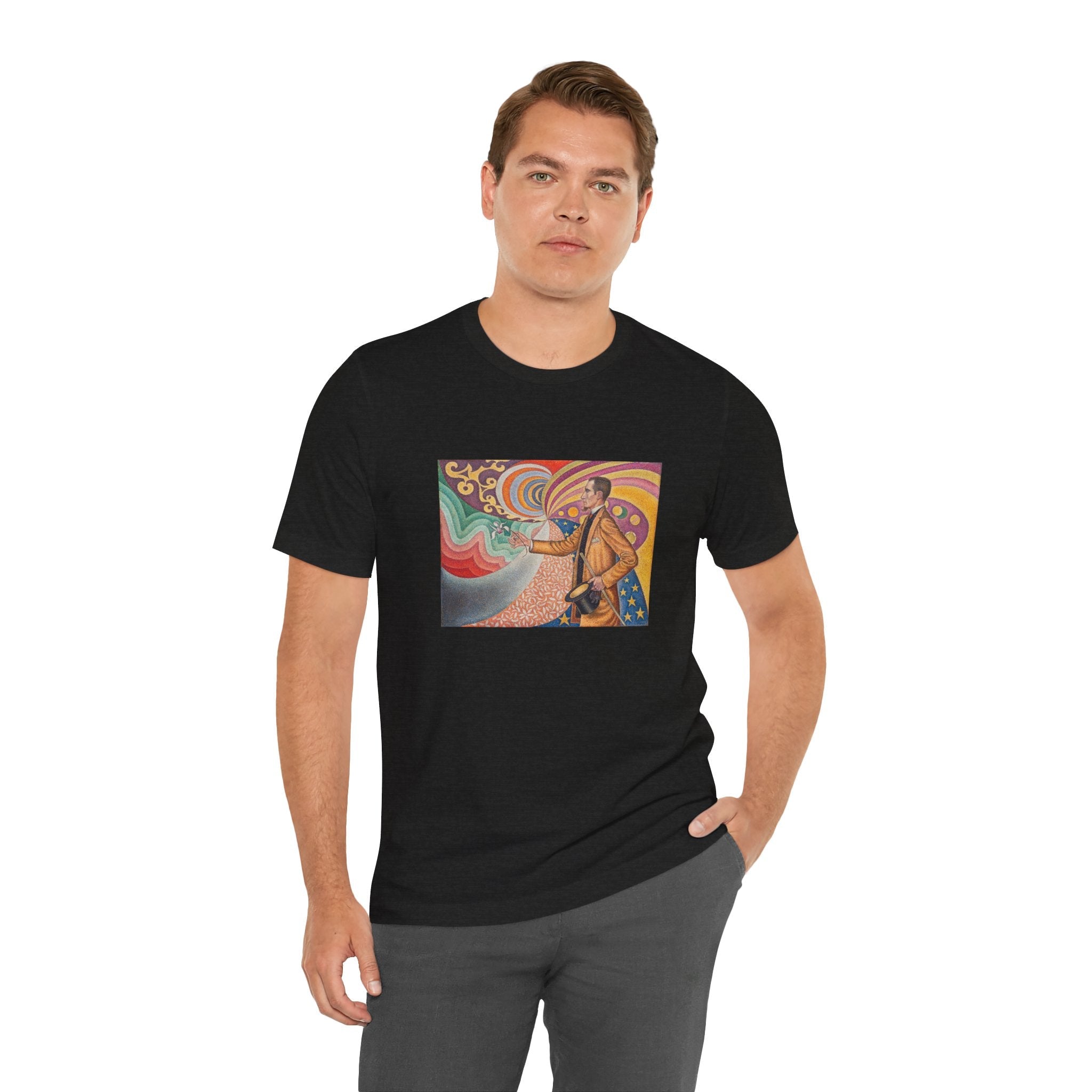 Masters of Art Paul Signac Portrait of Felix Feneon Unisex Jersey Short Sleeve T-Shirt - POPvault