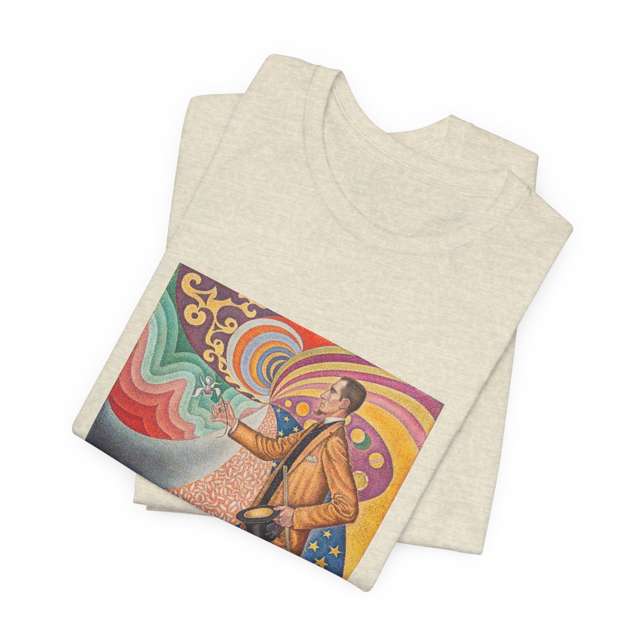 Masters of Art Paul Signac Portrait of Felix Feneon Unisex Jersey Short Sleeve T-Shirt - POPvault