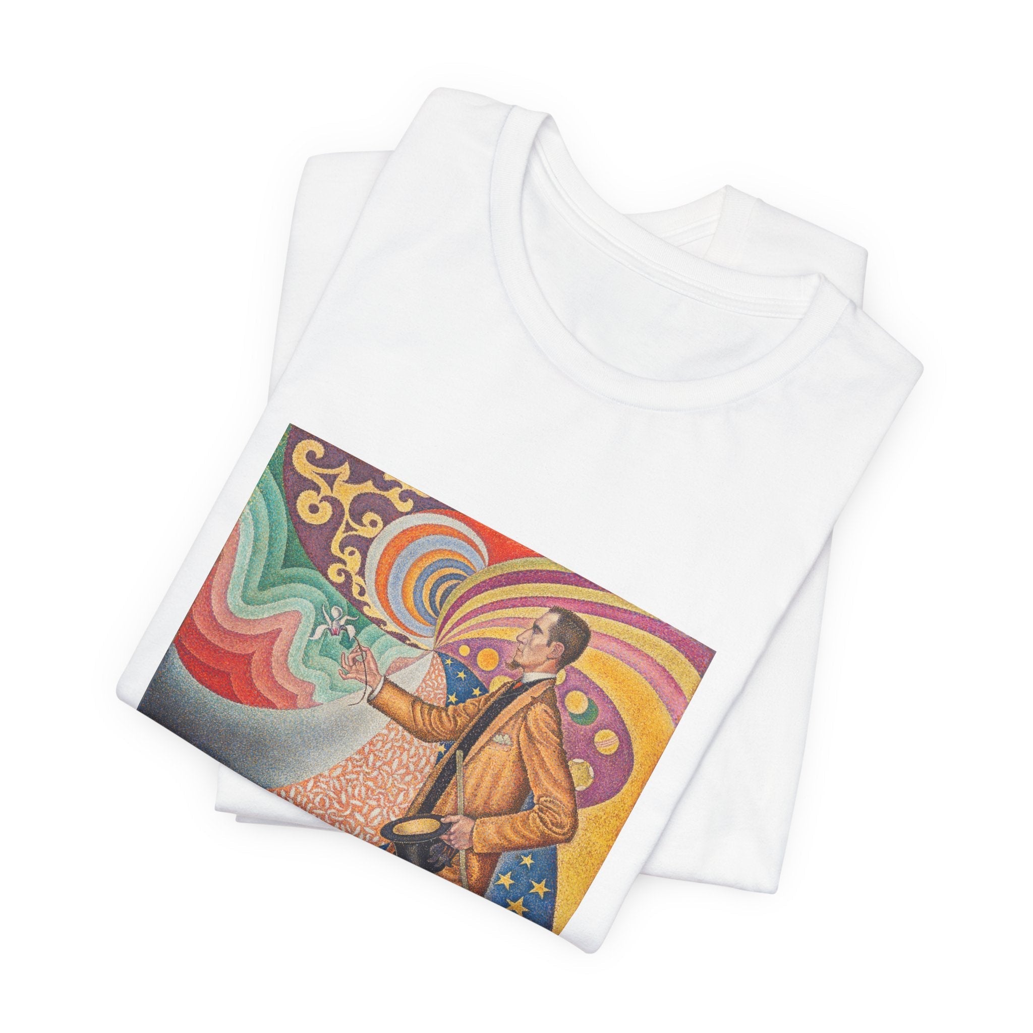 Masters of Art Paul Signac Portrait of Felix Feneon Unisex Jersey Short Sleeve T-Shirt - POPvault