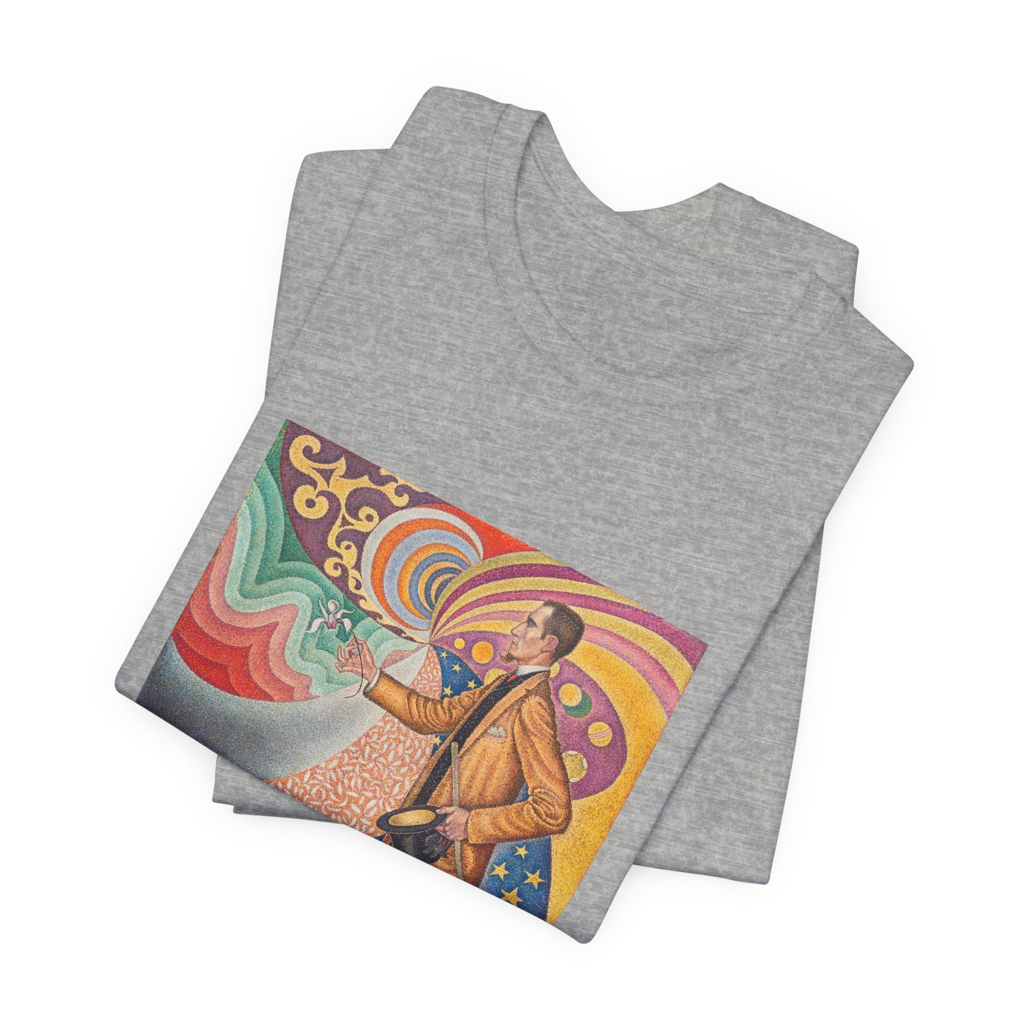 Masters of Art Paul Signac Portrait of Felix Feneon Unisex Jersey Short Sleeve T-Shirt - POPvault