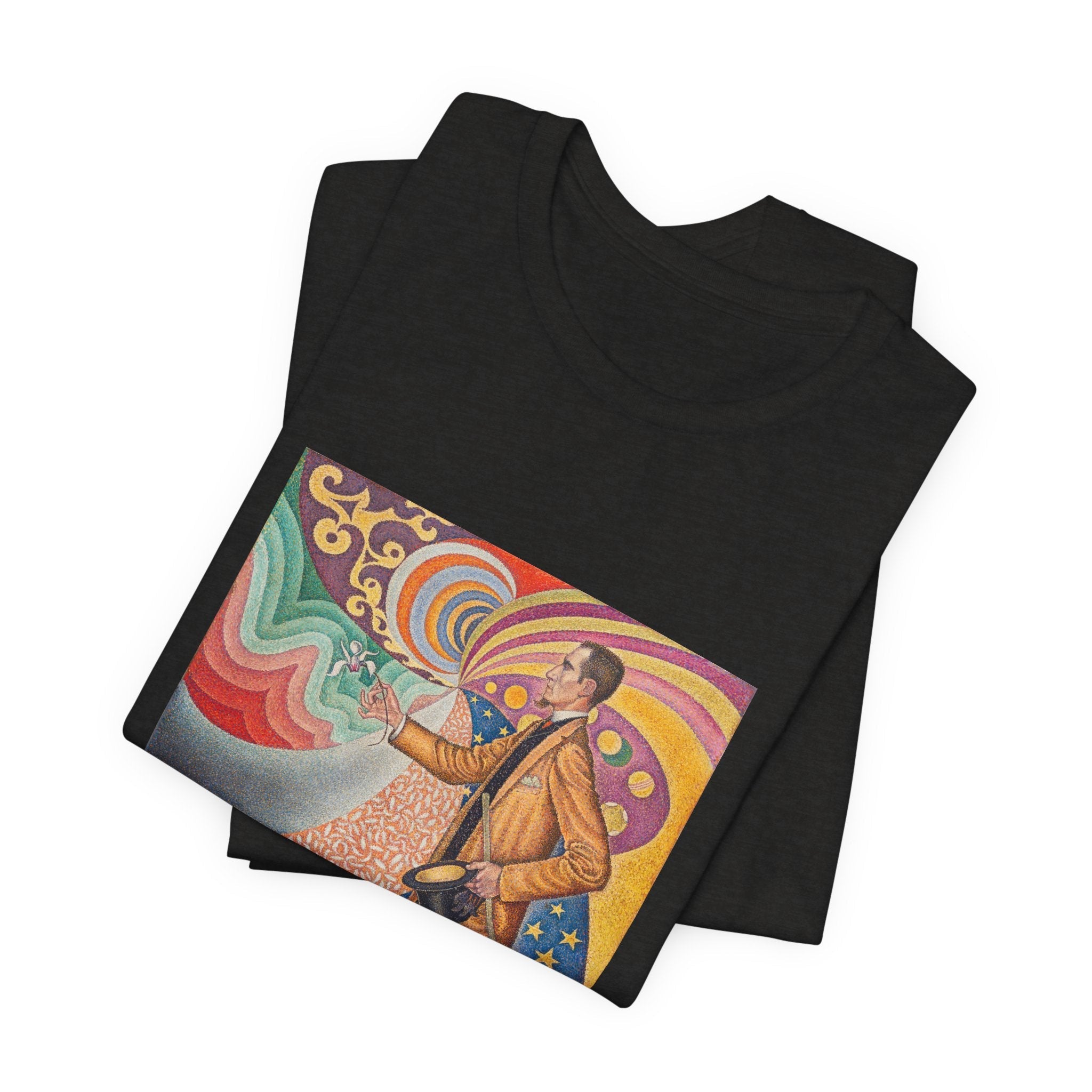 Masters of Art Paul Signac Portrait of Felix Feneon Unisex Jersey Short Sleeve T-Shirt - POPvault