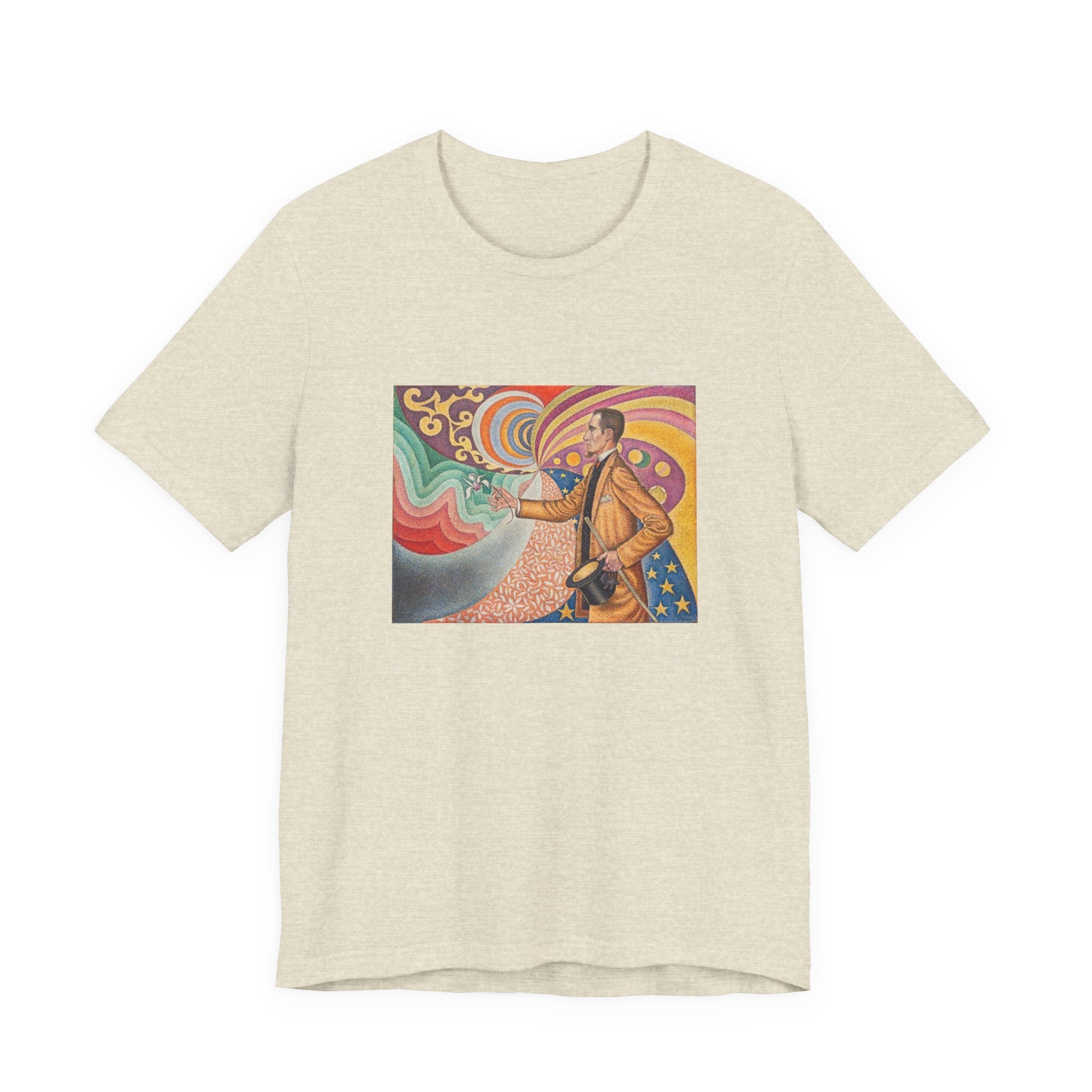 Masters of Art Paul Signac Portrait of Felix Feneon Unisex Jersey Short Sleeve T-Shirt - POPvault