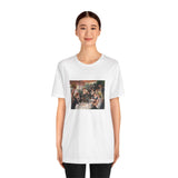 Masters of Art Pierre - Auguste Renoir's Luncheon of the Boating Party Unisex Jersey Short Sleeve T-Shirt - POPvault