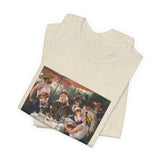 Masters of Art Pierre - Auguste Renoir's Luncheon of the Boating Party Unisex Jersey Short Sleeve T-Shirt - POPvault
