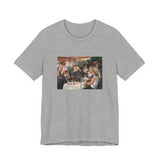 Masters of Art Pierre - Auguste Renoir's Luncheon of the Boating Party Unisex Jersey Short Sleeve T-Shirt - POPvault