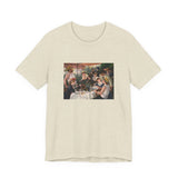 Masters of Art Pierre - Auguste Renoir's Luncheon of the Boating Party Unisex Jersey Short Sleeve T-Shirt - POPvault