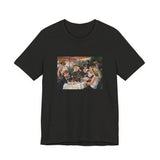 Masters of Art Pierre - Auguste Renoir's Luncheon of the Boating Party Unisex Jersey Short Sleeve T-Shirt - POPvault