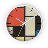 Masters of Art Piet Mondrian Composition Premium Wall Clock - POPvault
