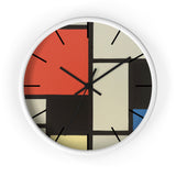 Masters of Art Piet Mondrian Composition Premium Wall Clock - POPvault