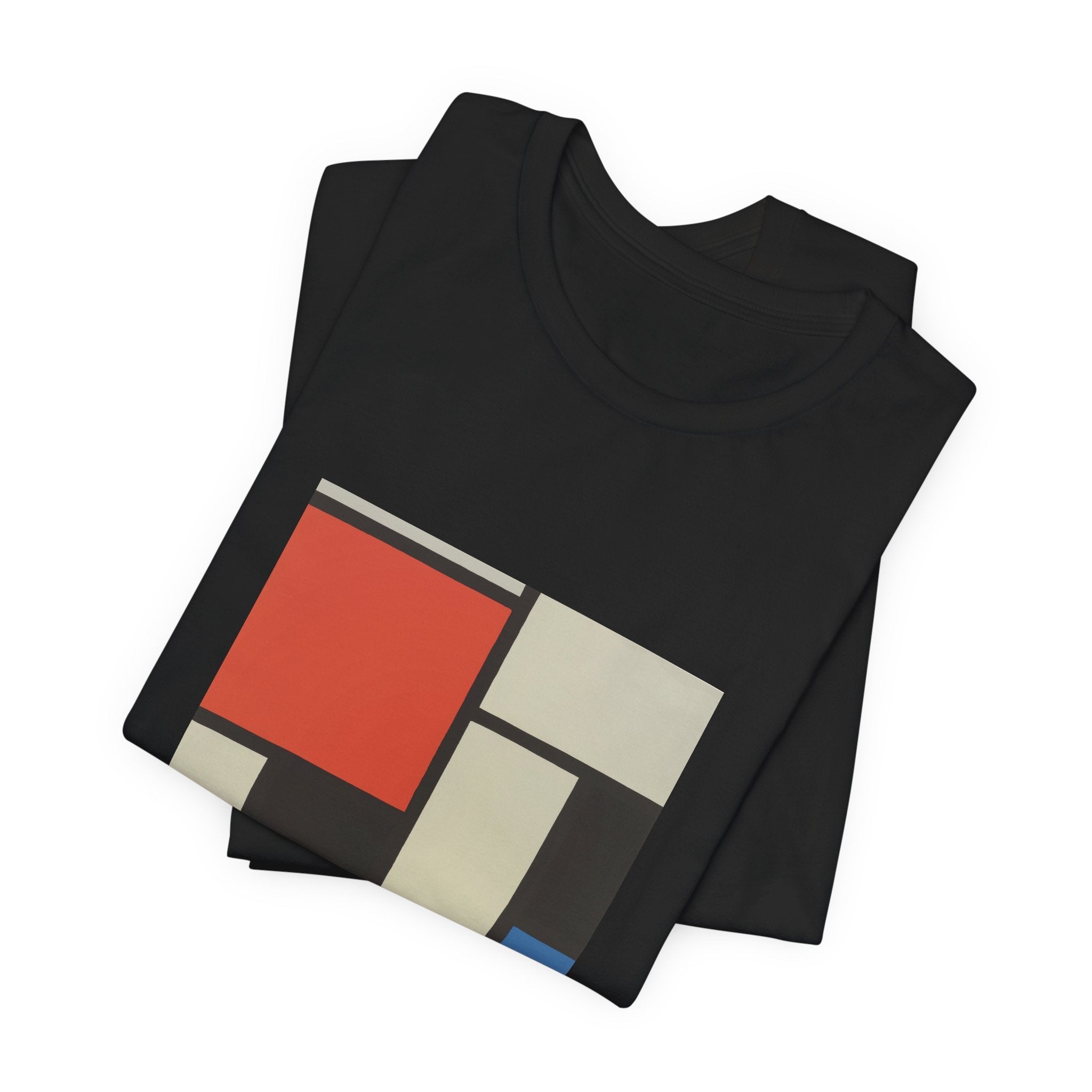 Masters of Art Piet Mondrian Composition Unisex Jersey Short Sleeve T-Shirt - POPvault