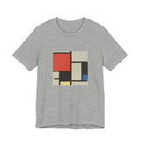 Masters of Art Piet Mondrian Composition Unisex Jersey Short Sleeve T-Shirt - POPvault