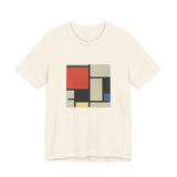 Masters of Art Piet Mondrian Composition Unisex Jersey Short Sleeve T-Shirt - POPvault