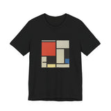 Masters of Art Piet Mondrian Composition Unisex Jersey Short Sleeve T-Shirt - POPvault