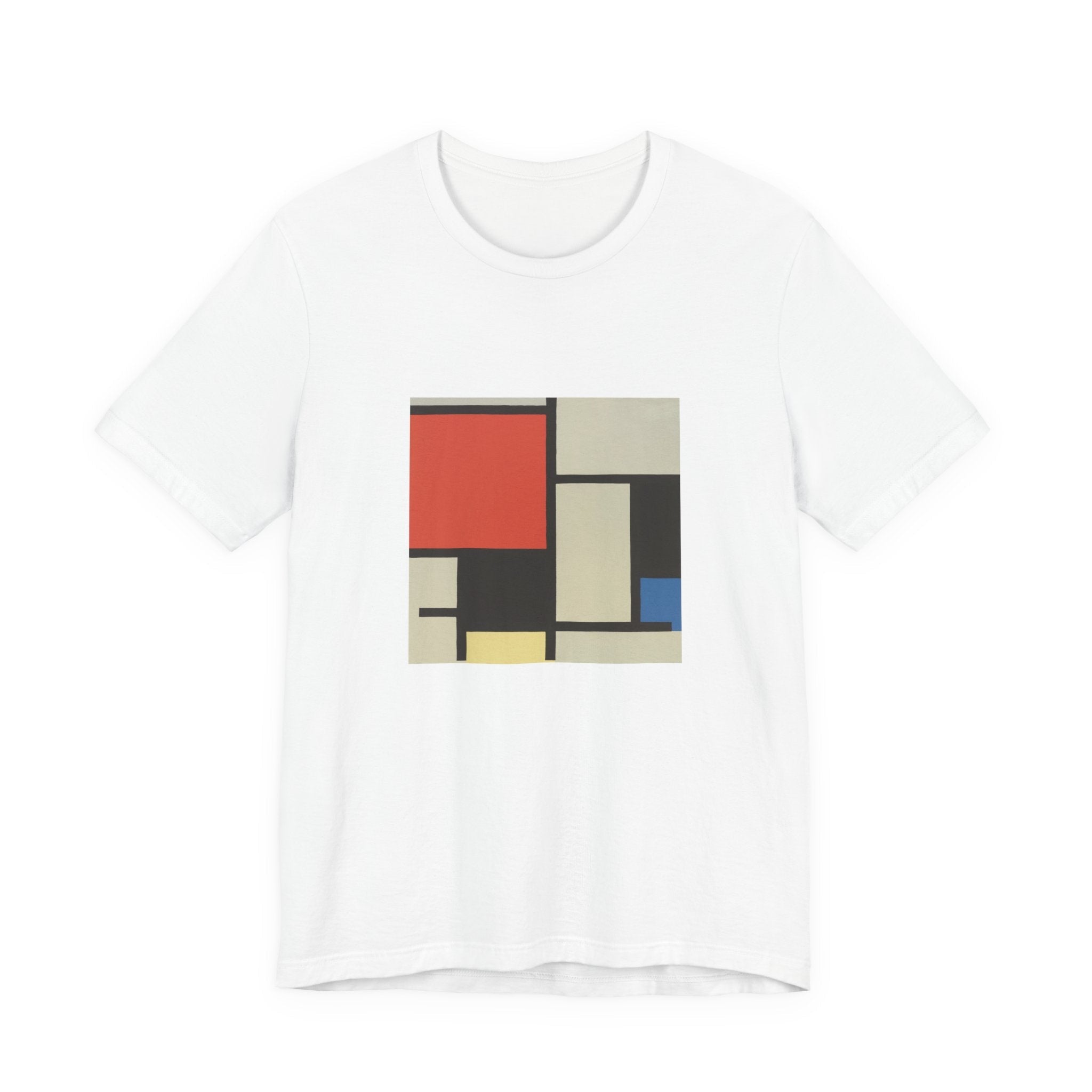 Masters of Art Piet Mondrian Composition Unisex Jersey Short Sleeve T-Shirt - POPvault