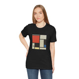 Masters of Art Piet Mondrian Composition Unisex Jersey Short Sleeve T-Shirt - POPvault
