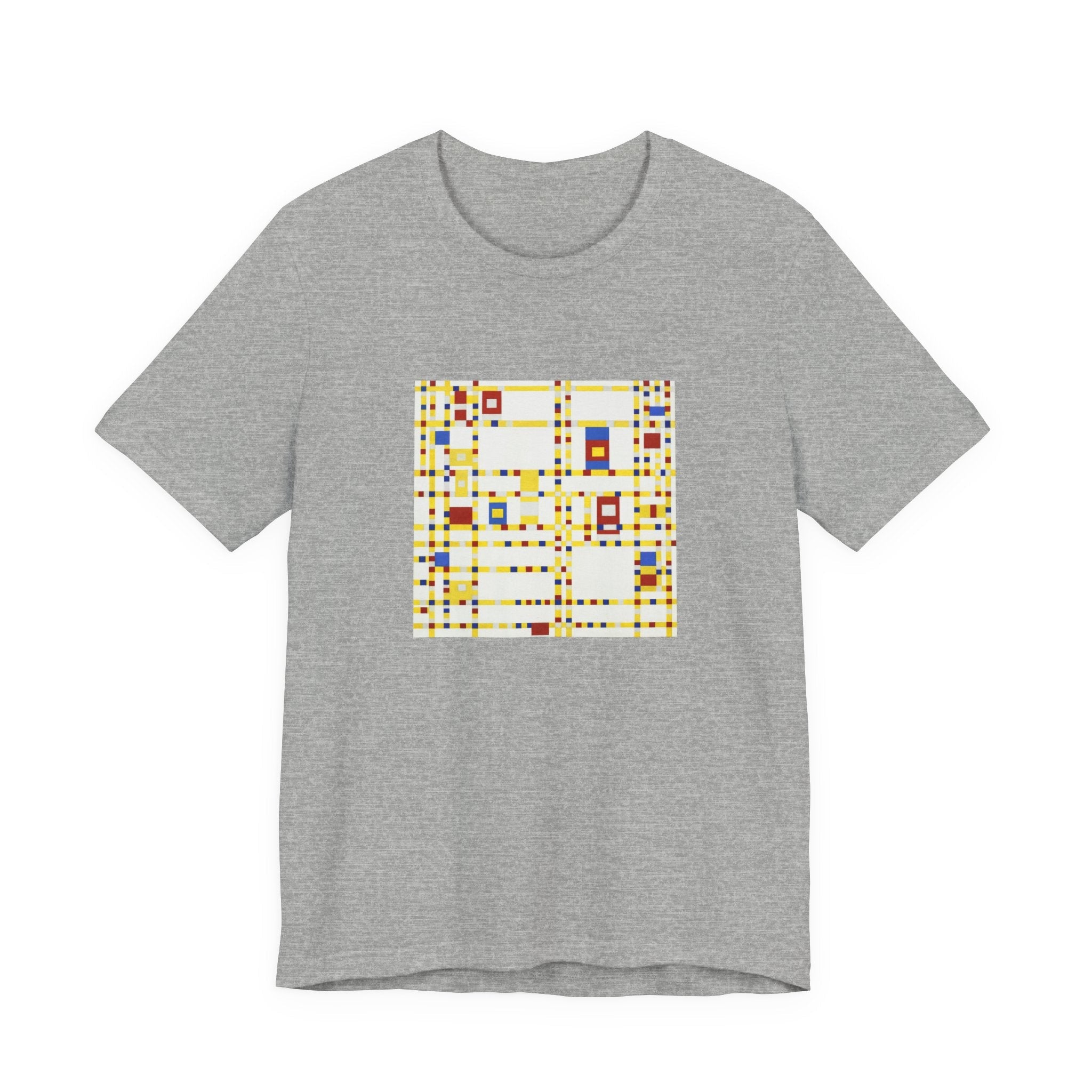 Masters of Art Piet Mondrian's Broadway Boogie Woogie Unisex Jersey Short Sleeve T-Shirt - POPvault
