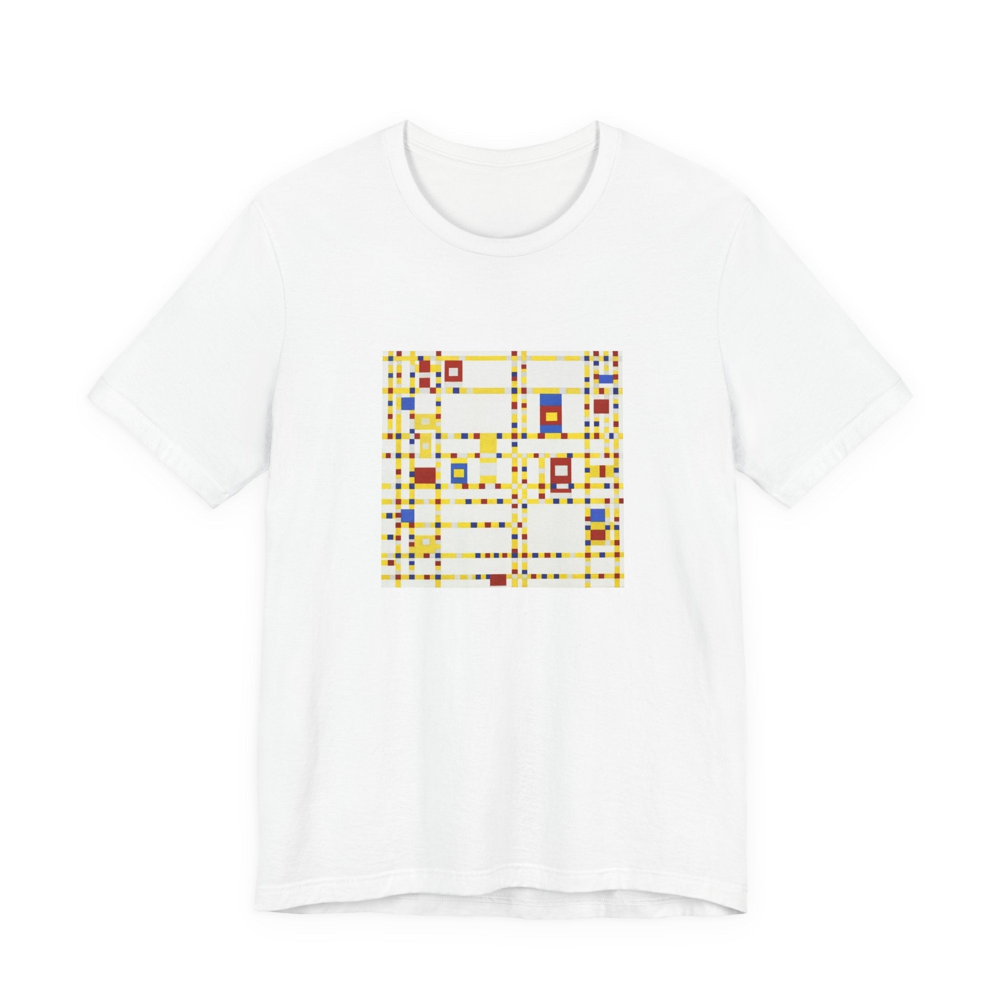 Masters of Art Piet Mondrian's Broadway Boogie Woogie Unisex Jersey Short Sleeve T-Shirt - POPvault