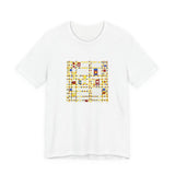 Masters of Art Piet Mondrian's Broadway Boogie Woogie Unisex Jersey Short Sleeve T-Shirt - POPvault