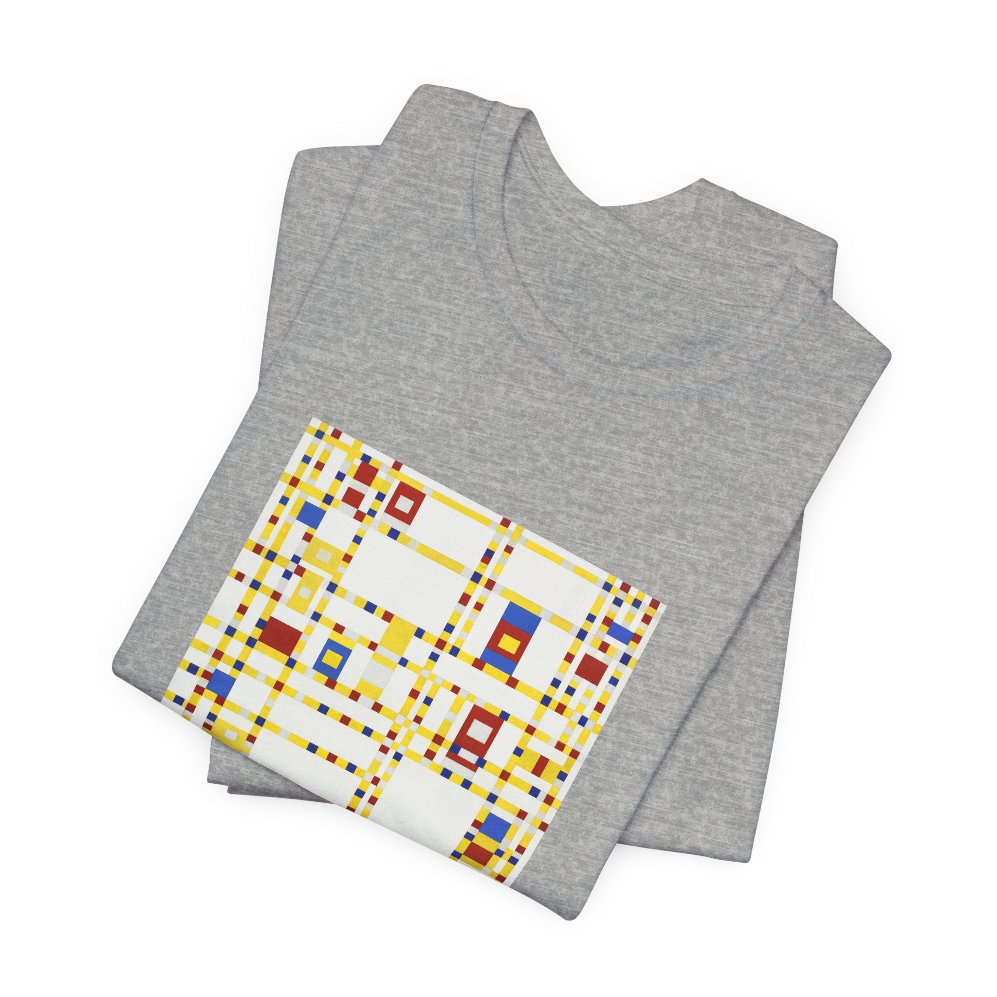 Masters of Art Piet Mondrian's Broadway Boogie Woogie Unisex Jersey Short Sleeve T-Shirt - POPvault