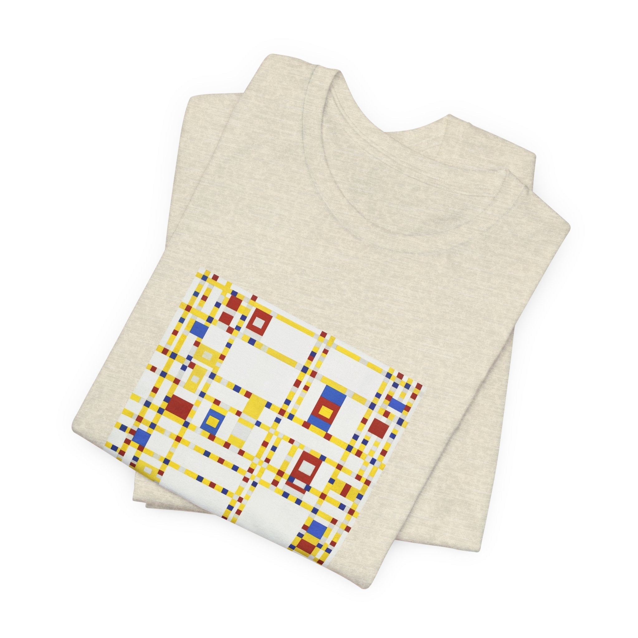 Masters of Art Piet Mondrian's Broadway Boogie Woogie Unisex Jersey Short Sleeve T-Shirt - POPvault