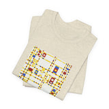 Masters of Art Piet Mondrian's Broadway Boogie Woogie Unisex Jersey Short Sleeve T-Shirt - POPvault