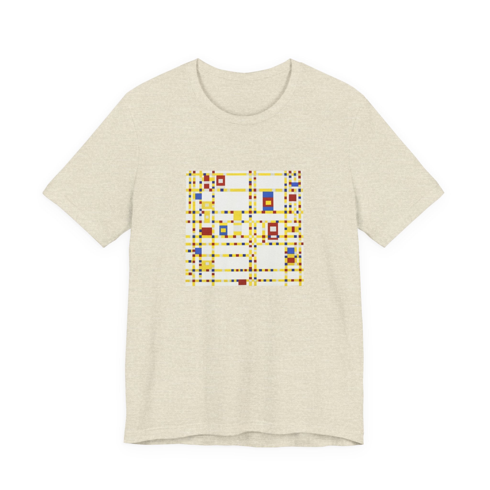 Masters of Art Piet Mondrian's Broadway Boogie Woogie Unisex Jersey Short Sleeve T-Shirt - POPvault