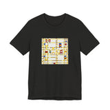 Masters of Art Piet Mondrian's Broadway Boogie Woogie Unisex Jersey Short Sleeve T-Shirt - POPvault