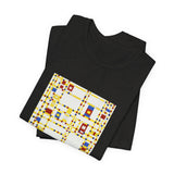 Masters of Art Piet Mondrian's Broadway Boogie Woogie Unisex Jersey Short Sleeve T-Shirt - POPvault