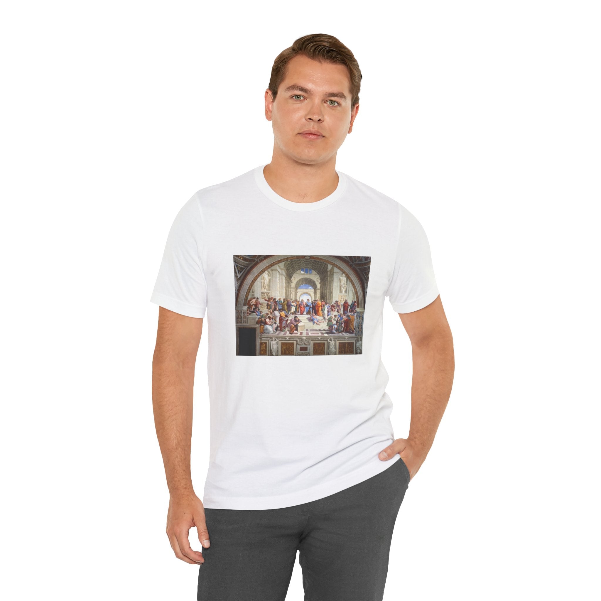 Masters of Art Raphael's The School of Athens Unisex Jersey Short Sleeve T-Shirt - POPvault