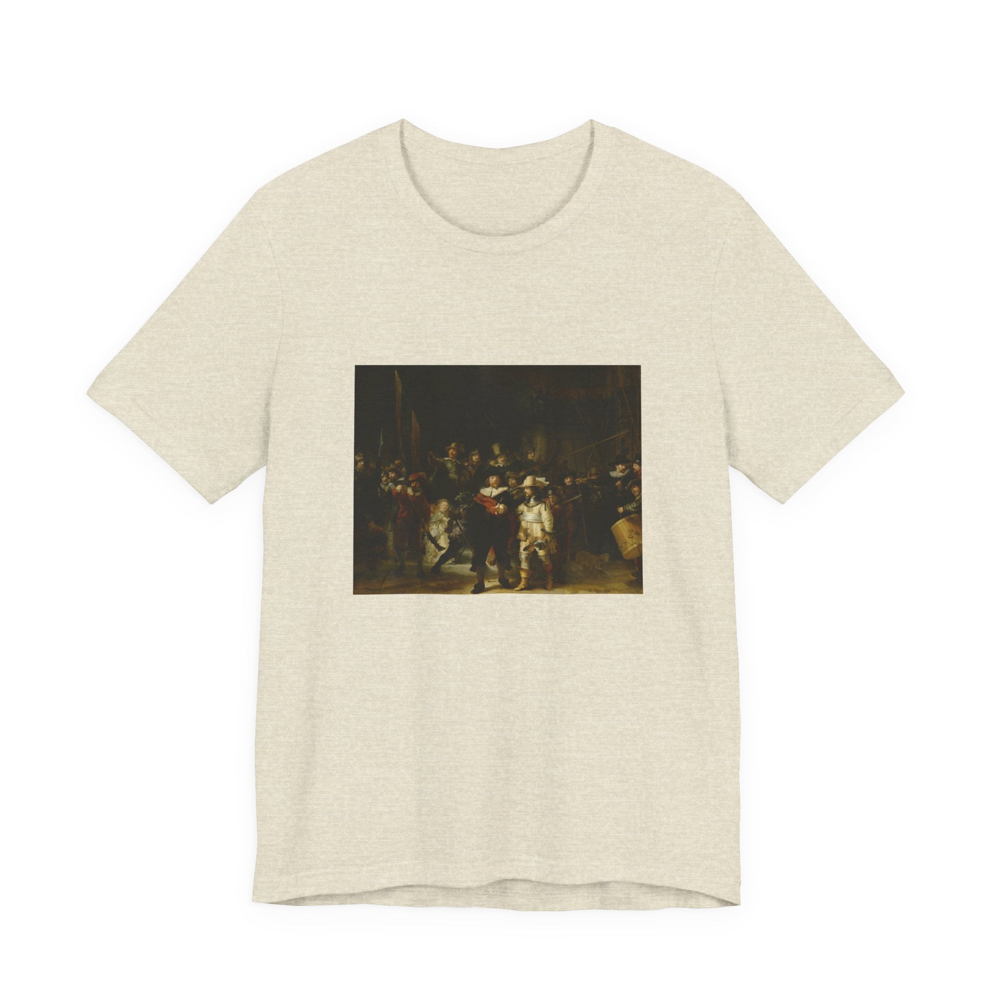 Masters of Art Rembrandt van Rijn's The Nightwatch Unisex Jersey Short Sleeve T-Shirt - POPvault