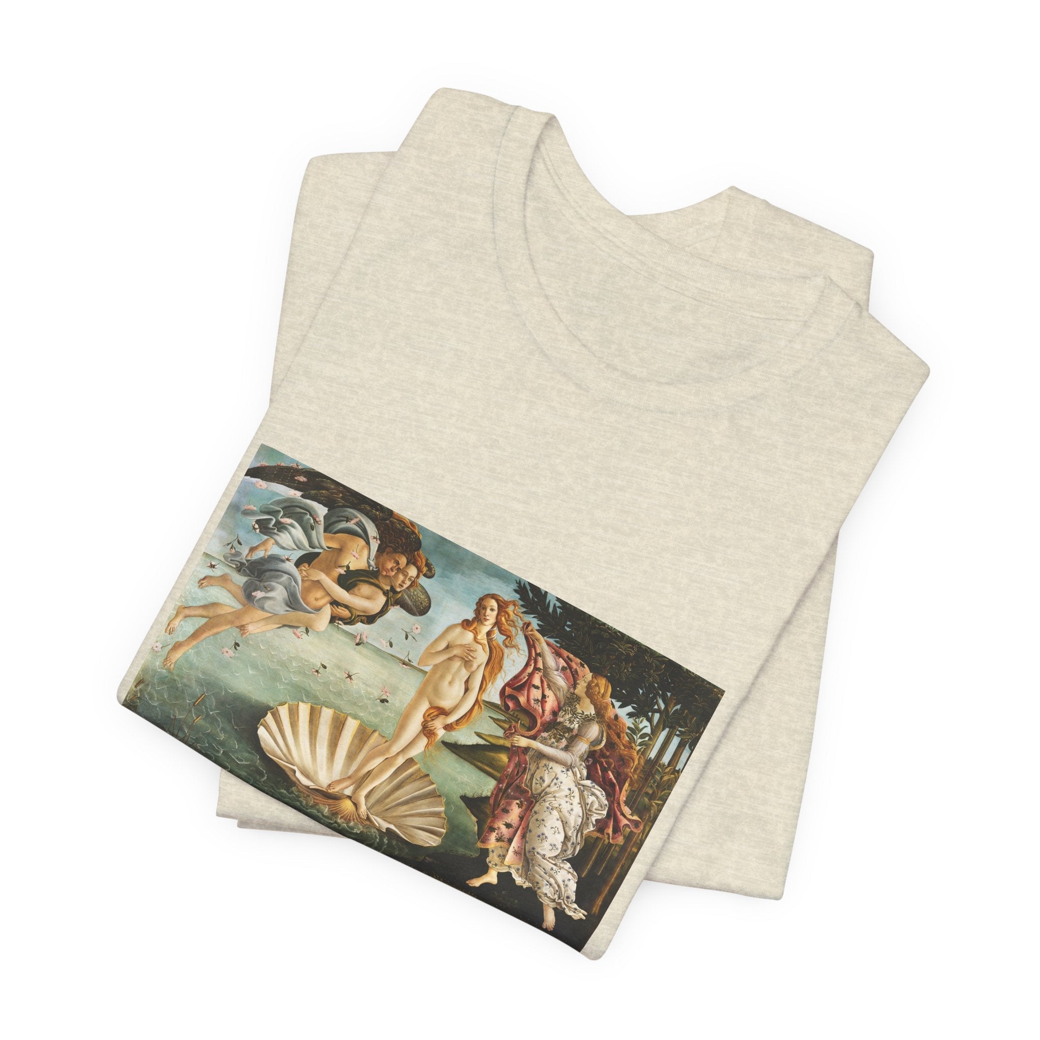 Masters of Art Sandro Botticelli's The Birth of Venus Unisex Jersey Short Sleeve T-Shirt - POPvault